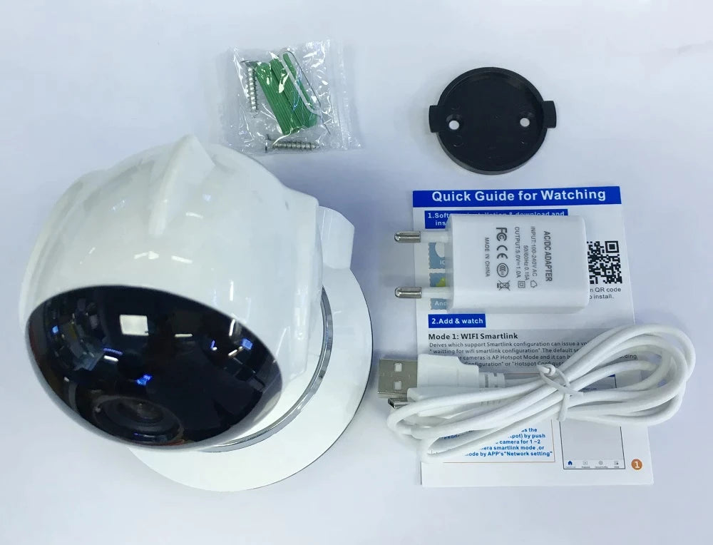 Cámara Interior de Videovigilancia WiFi con Sensor de Movimiento y Grabación 24 Horas - MushaShop