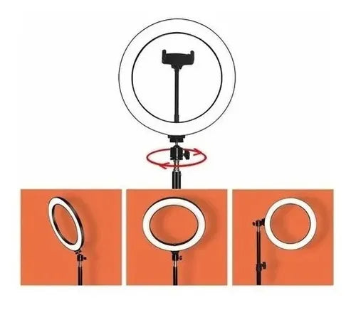 Aro de Luz LED de 12 Pulgadas con Trípode de 2.10 m - Ilumina Tu Mundo con Estilo - MushaShop