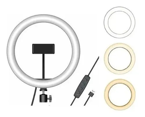Aro de Luz LED de 12 Pulgadas con Trípode de 2.10 m - Ilumina Tu Mundo con Estilo - MushaShop