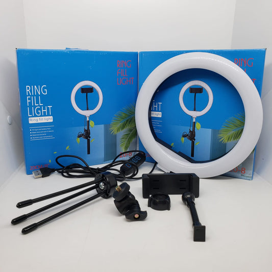 Aro LED 8 Pulgadas con Mini Trípode - Ilumina Tu Espacio con Flexibilidad y Estilo - MushaShop