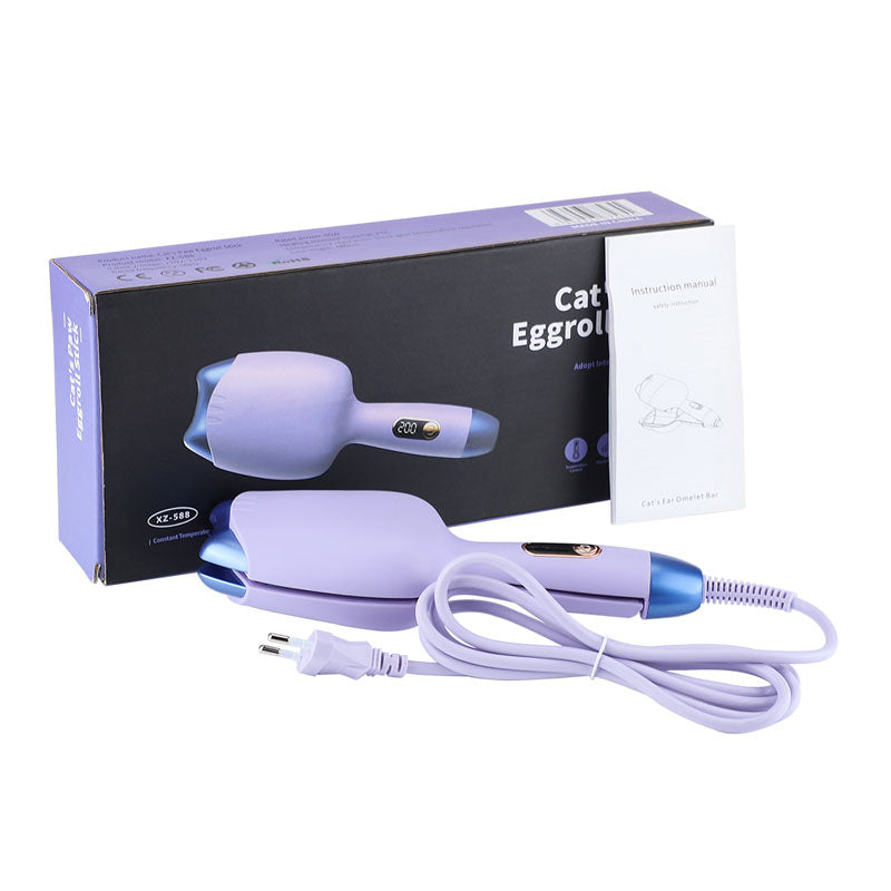 Plancha Rizadora de Cabello Cerámica con Forma de Gato | Rizado Rápido y Seguro - MushaShop