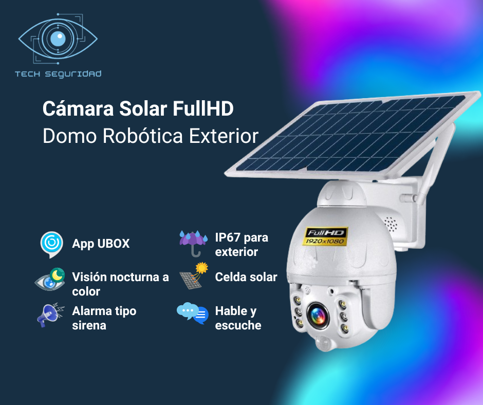 Cámara de Vigilancia Solar – Máxima Protección con Ahorro Energético - MushaShop