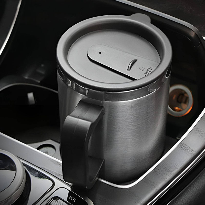 Tarro Térmico de Acero Inoxidable con Cargador USB para Auto - MushaShop
