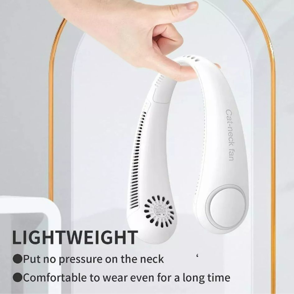 Ventilador de Cuello Recargable Portátil - Frescura y Comodidad en tus Manos - MushaShop