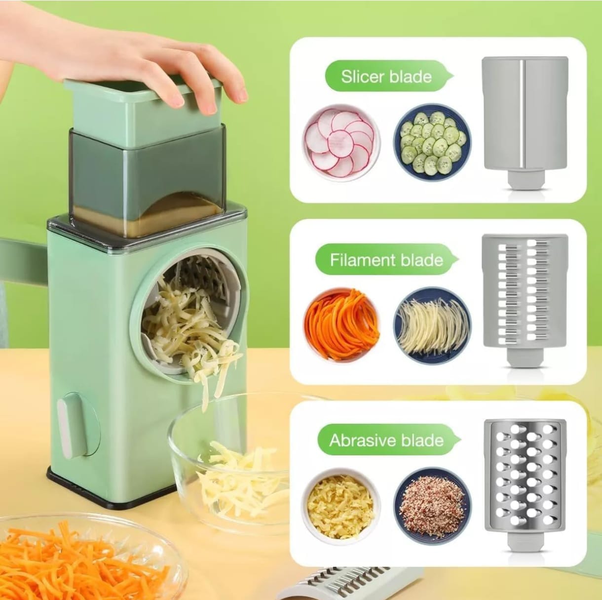 Rallador de Vegetales Multifuncional - Facilita tu Cocina con Estilo - MushaShop