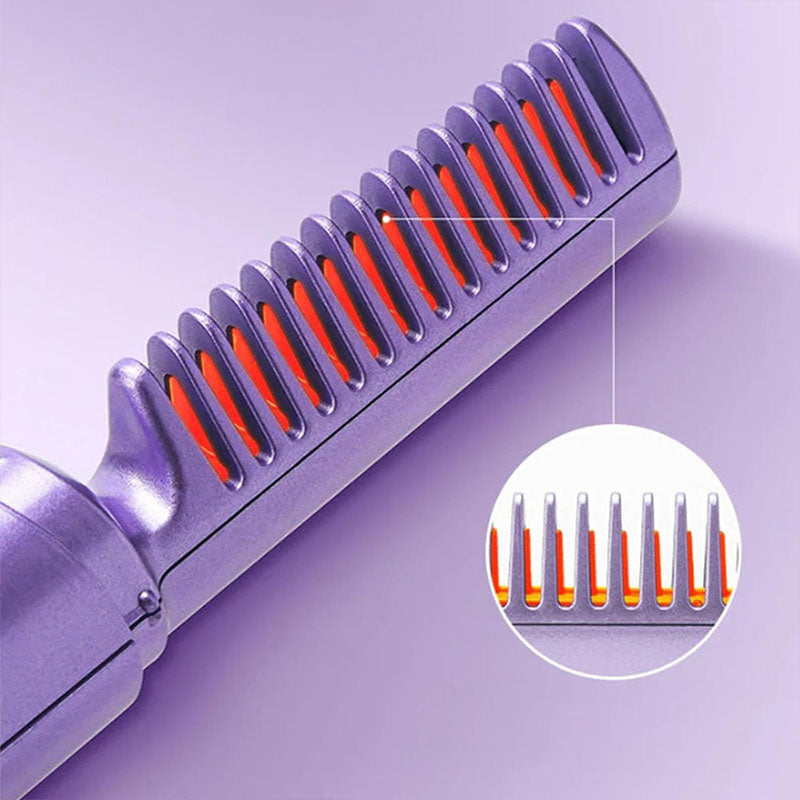 Peine Alaciador Inalámbrico Portable - Tu Aliado para un Cabello Perfecto en Cualquier Lugar - MushaShop