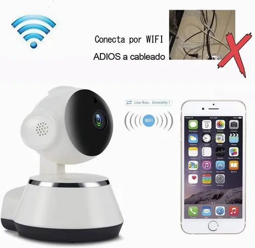 Cámara Interior de Videovigilancia WiFi con Sensor de Movimiento y Grabación 24 Horas - MushaShop