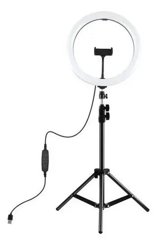 Aro de Luz LED de 12 Pulgadas con Trípode de 2.10 m - Ilumina Tu Mundo con Estilo - MushaShop