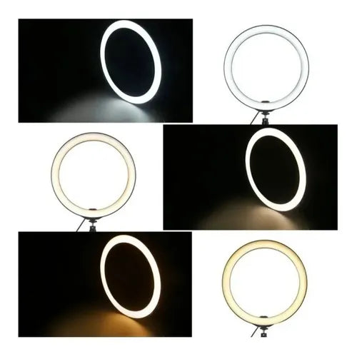 Aro LED 10 Pulgadas con Trípode de 2 Metros - Ilumina tu Creatividad - MushaShop