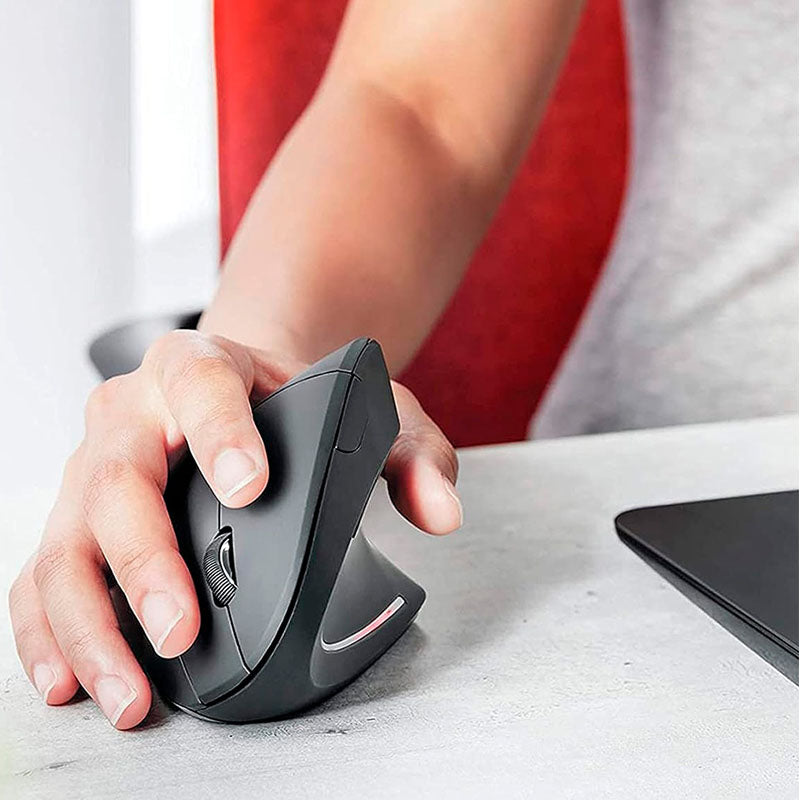 Mouse Vertical Inalámbrico Recargable - Ergonomía y Comodidad para tu Trabajo y Juego - MushaShop