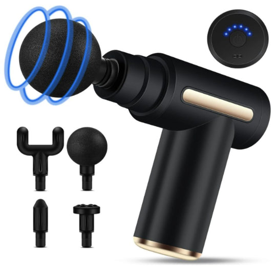 Pistola Masajeador Portátil Muscular con 6 Niveles de Velocidad y Luz UV para Relajación Profunda - MushaShop