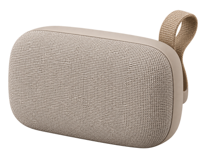 Imagen conceptual de bocina beige